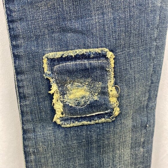 ANTHROPOLOGIE Pilcro and the Letterpress Jeans Patchwork Pilcro Premium Hyphen - Picture 13 of 15